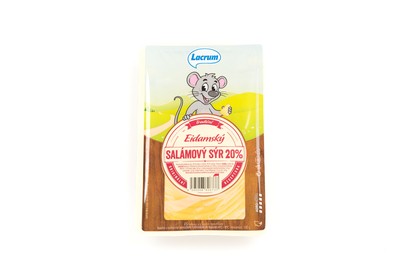 Eidam 20% salámový sýr plátky 100 g-kart.1,5kg